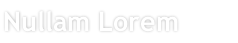 Nullam Lorem
